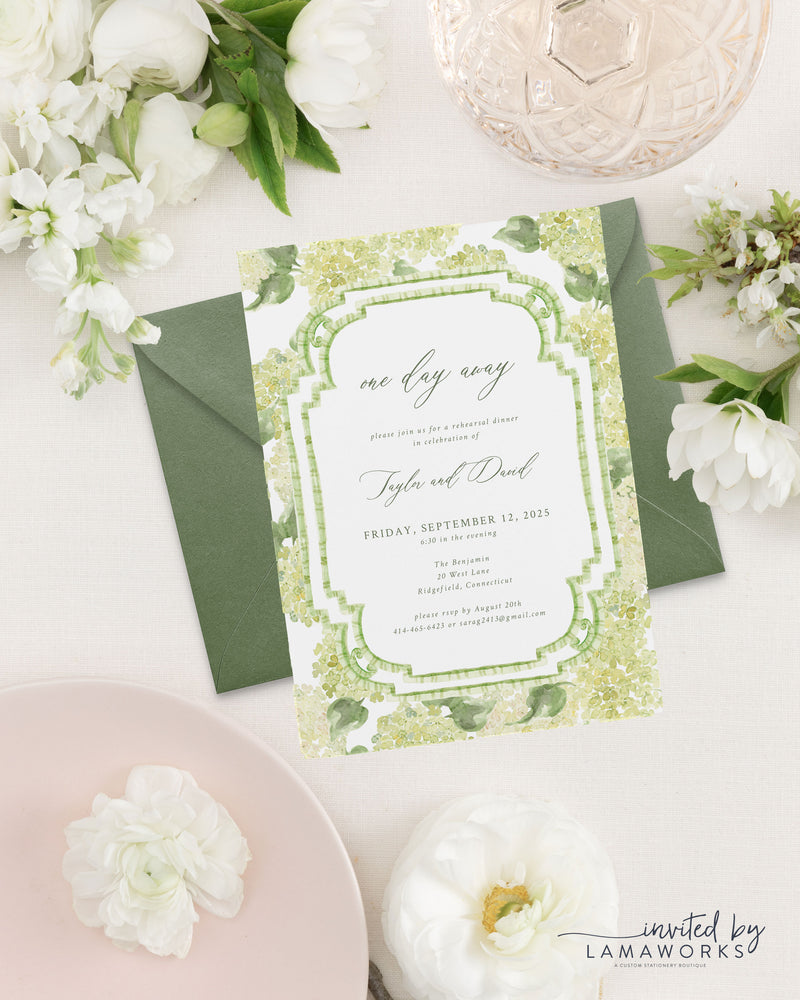 Taylor | Rehearsal Dinner Invitation