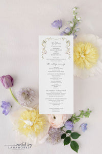 Theresa | Wedding Program