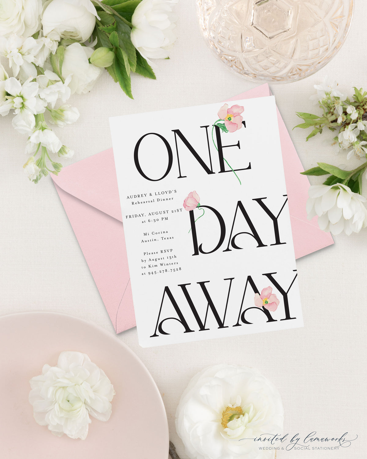 Audrey | Rehearsal Dinner Invitation