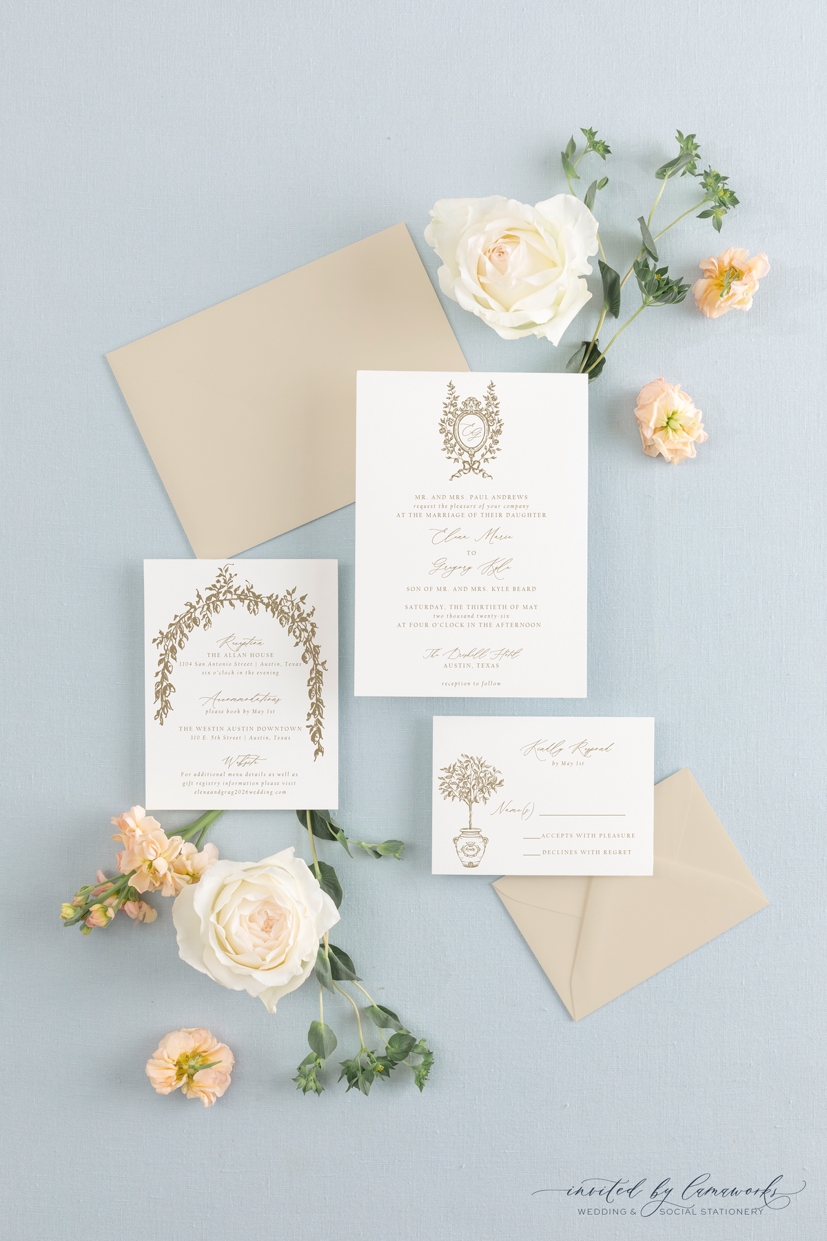 Elena | Invitation Suite - Crest