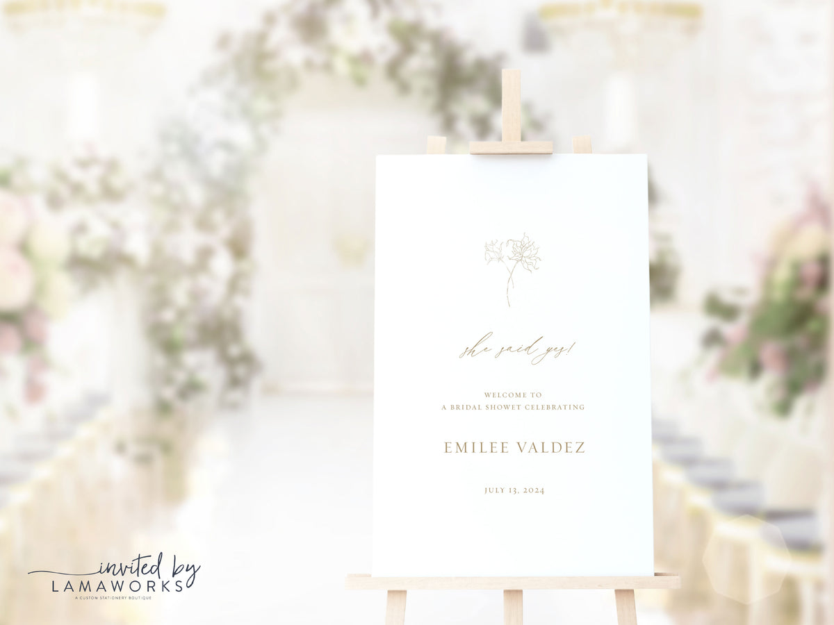 Emilee | Wedding or Shower Welcome Sign