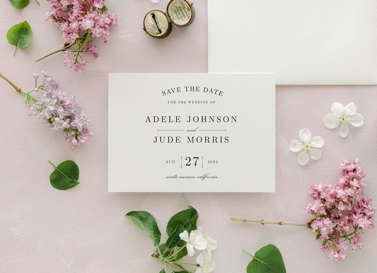 Classic, Timeless Save the Date - Adele