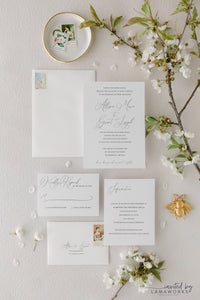 Modern and Classic Wedding Invite - Allison