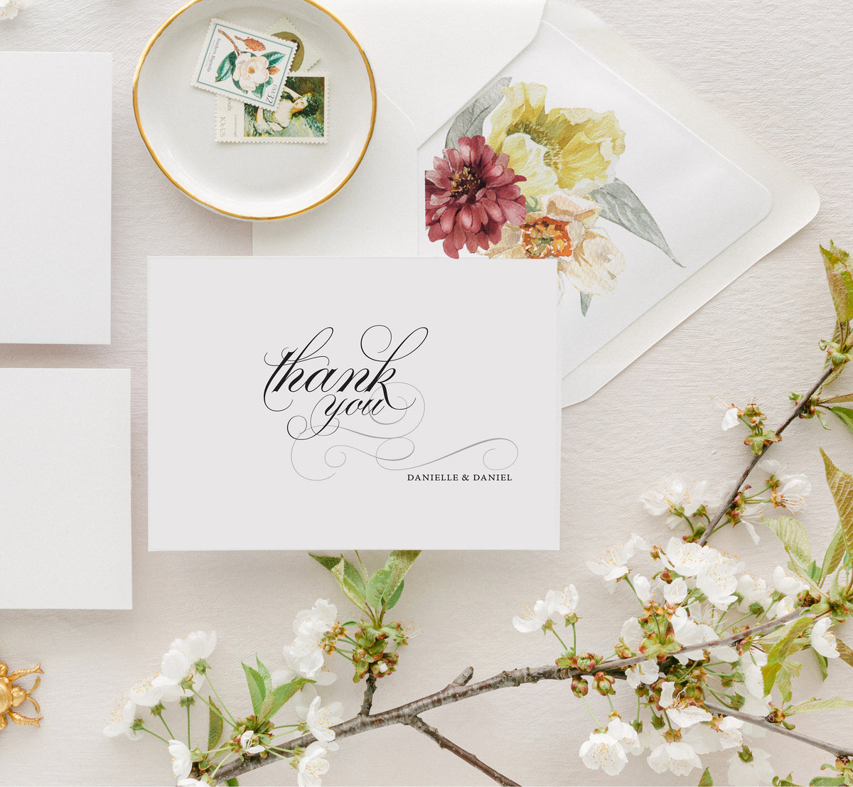 Custom Script Thank You Cards - Alyse