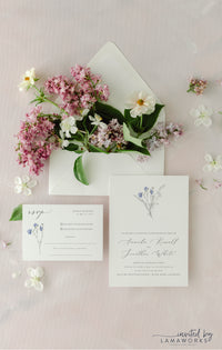 Wildflower Wedding Invitation | Amanda