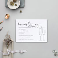 Brunch and Bubbly Bridal Shower Invitation