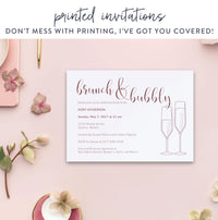 Brunch and Bubbly Bridal Shower Invitation