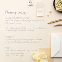 Modern and Classic Wedding Invite - Allison