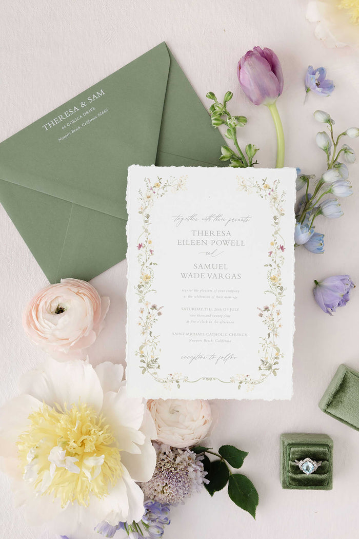 Theresa | Deckled Invitation Suite