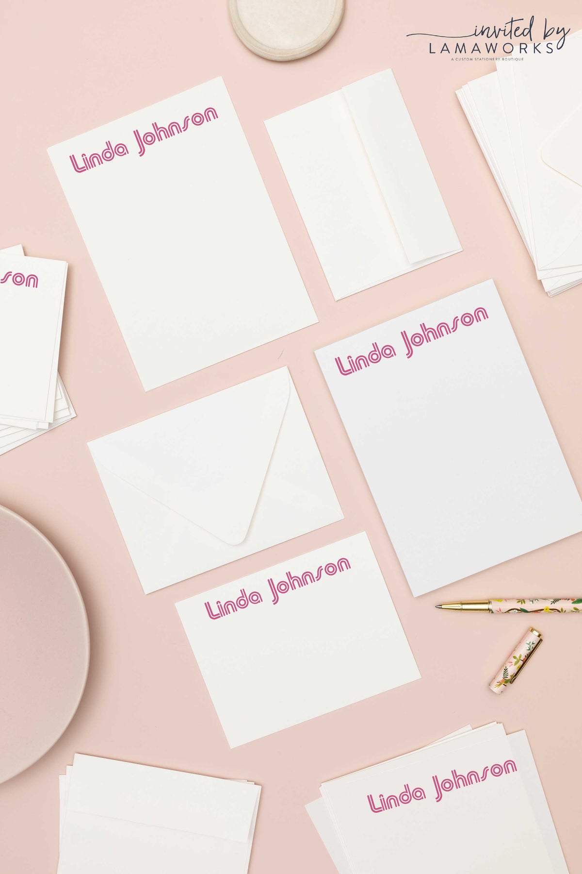 Modern Custom Notepad | Linda