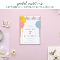 Birthday Balloon Invitation