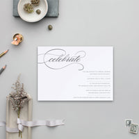 Elegant Custom Bridal Shower Invitation - Let's Celebrate!