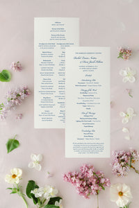 Formal,  Traditional Wedding Program - Mikah