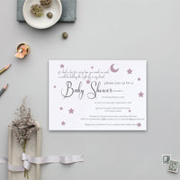 Twinkle Little Star Baby Shower Invite