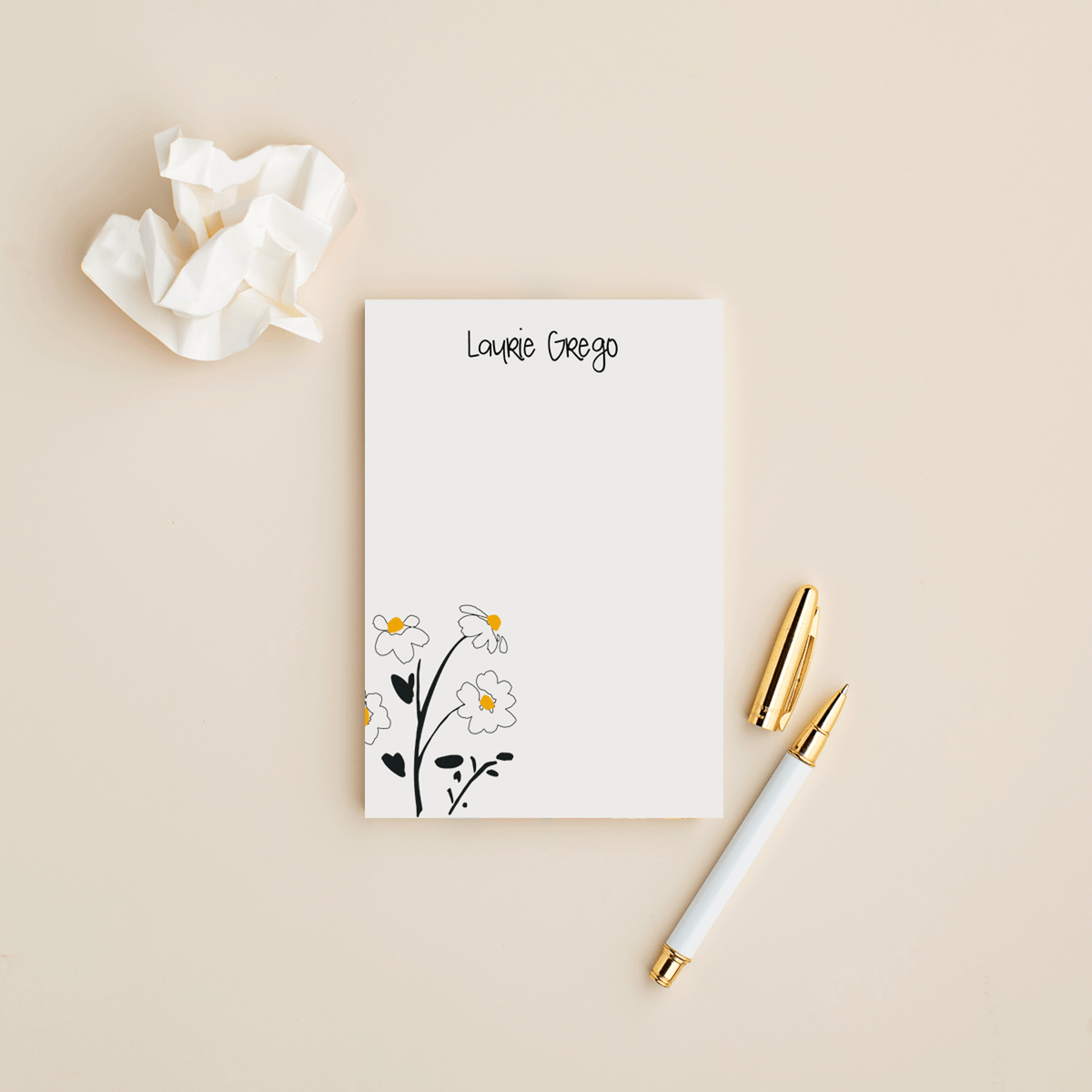 Daisy Bouquet Notepad