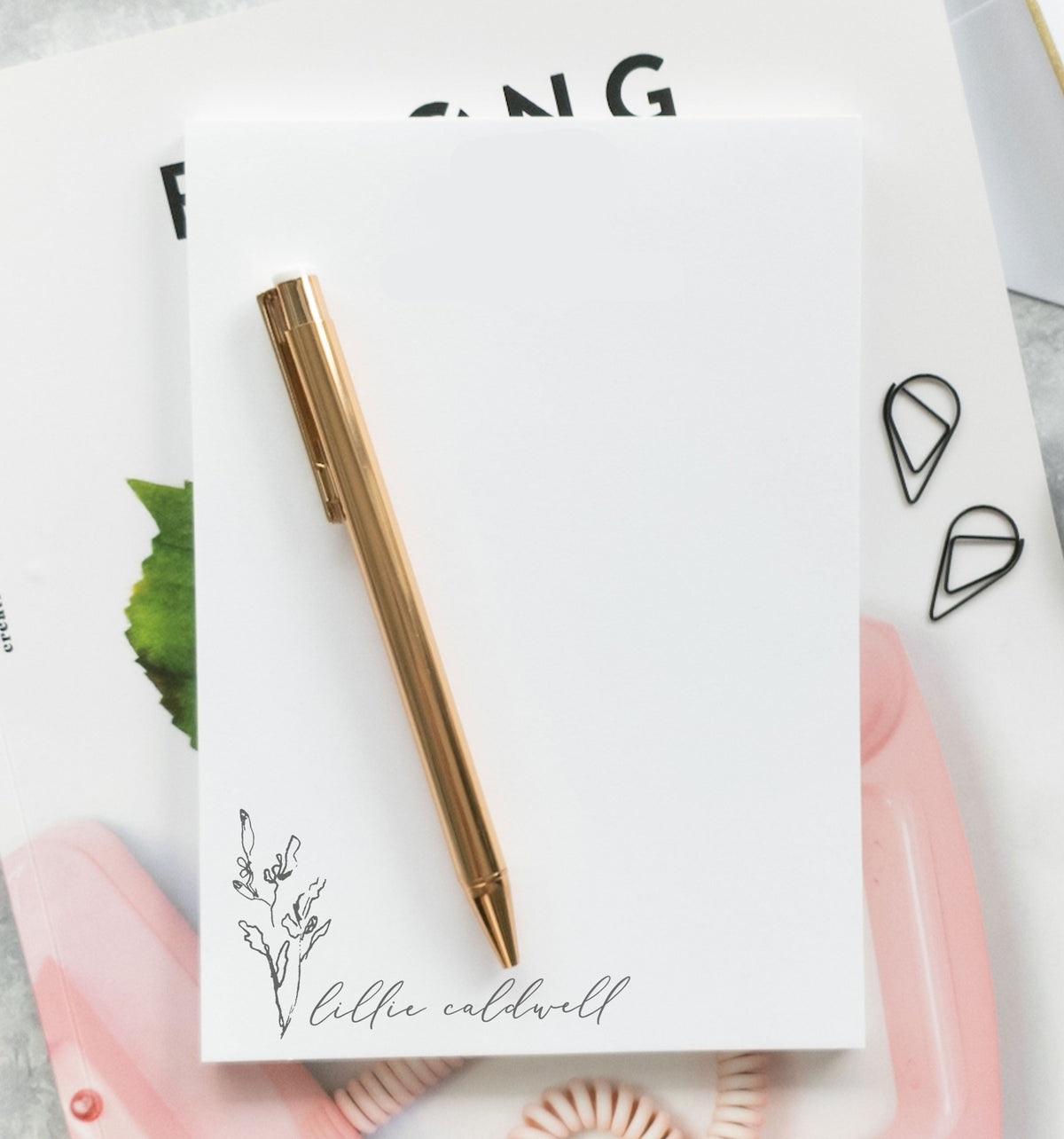 Organic Branch Notepad